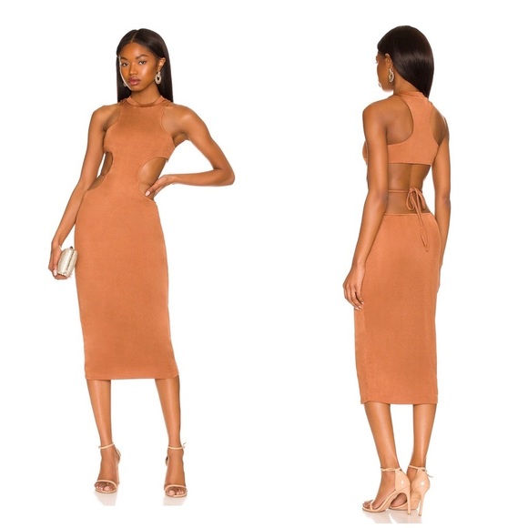 Camila Coelho Dresses & Skirts - New Camila Coelho Cassidy Midi Dress in Chestnut Brown